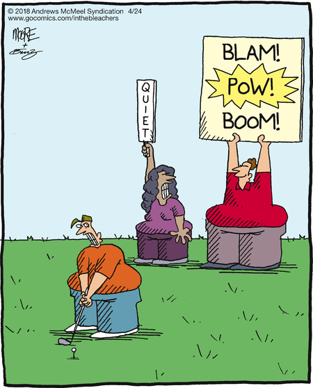 in the bleachers why do Purple Lady and Orange Man look so upset