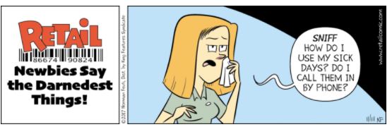 october 8 2018 retail sick days