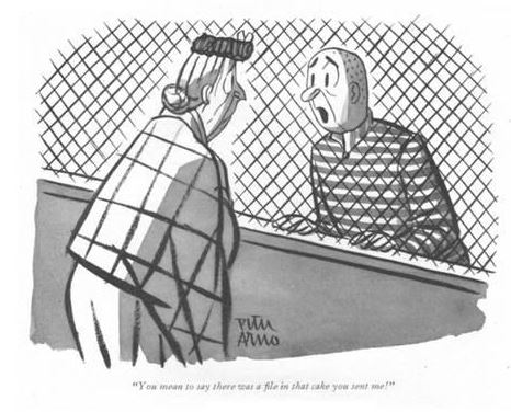 You mean there was a file in that cake you sent me peter arno