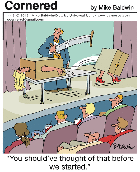 cornered should have thougyt of that