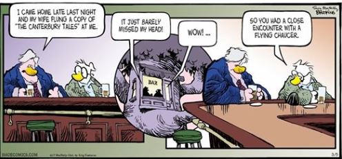 march 9 oy shoe chaucer anon