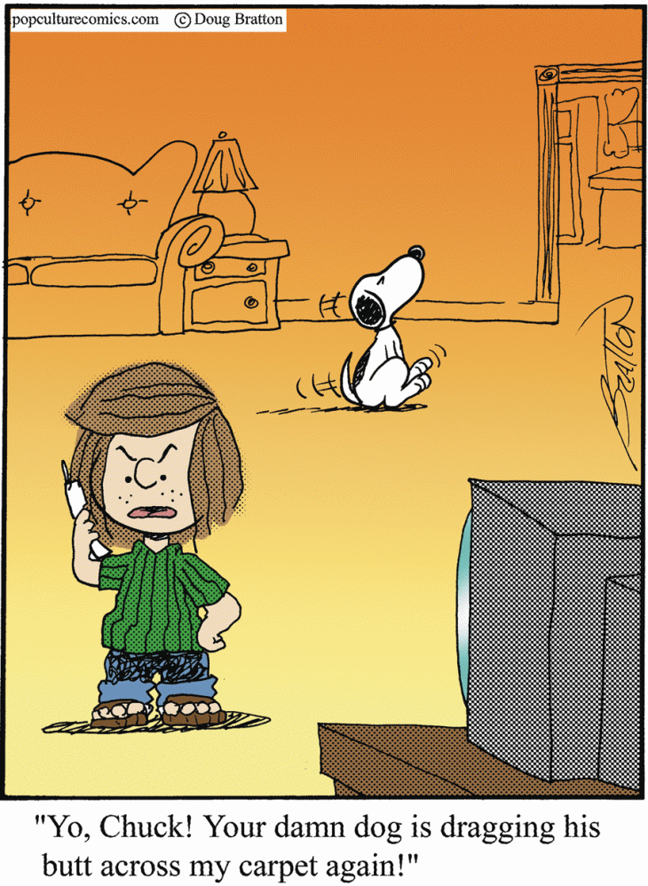 dog drgging butt.gif