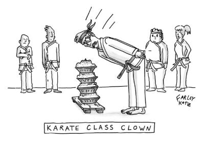 karate class clown