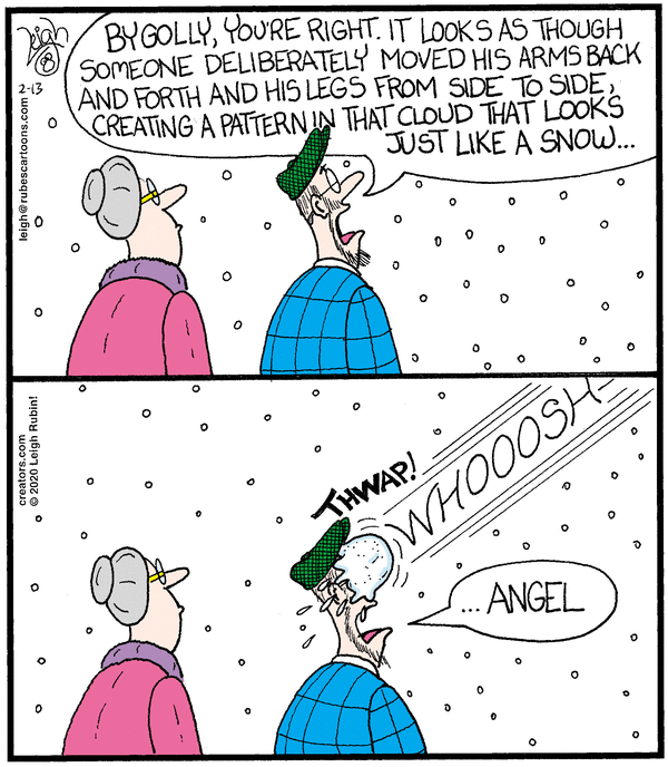 feb25 rubes snow angel