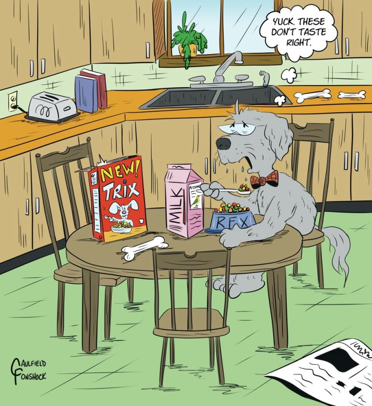 March06 afternoon Yaffle by Jeffrey Caulfield and Brian Ponshock cant feed an old dog new trix