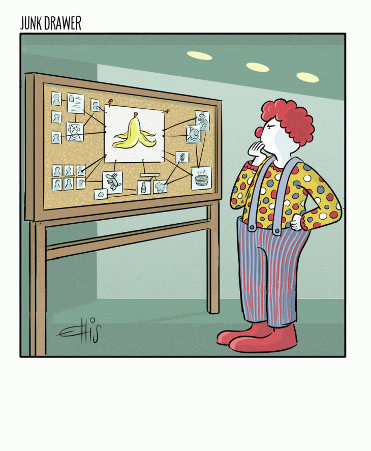 Junk Drawer by Ellis Rosen banana peel