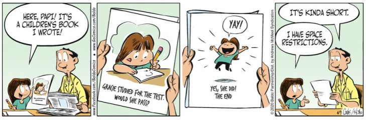 april17 is there a joke here other than a (circular) meta reference to the fact that the strip only has four panels